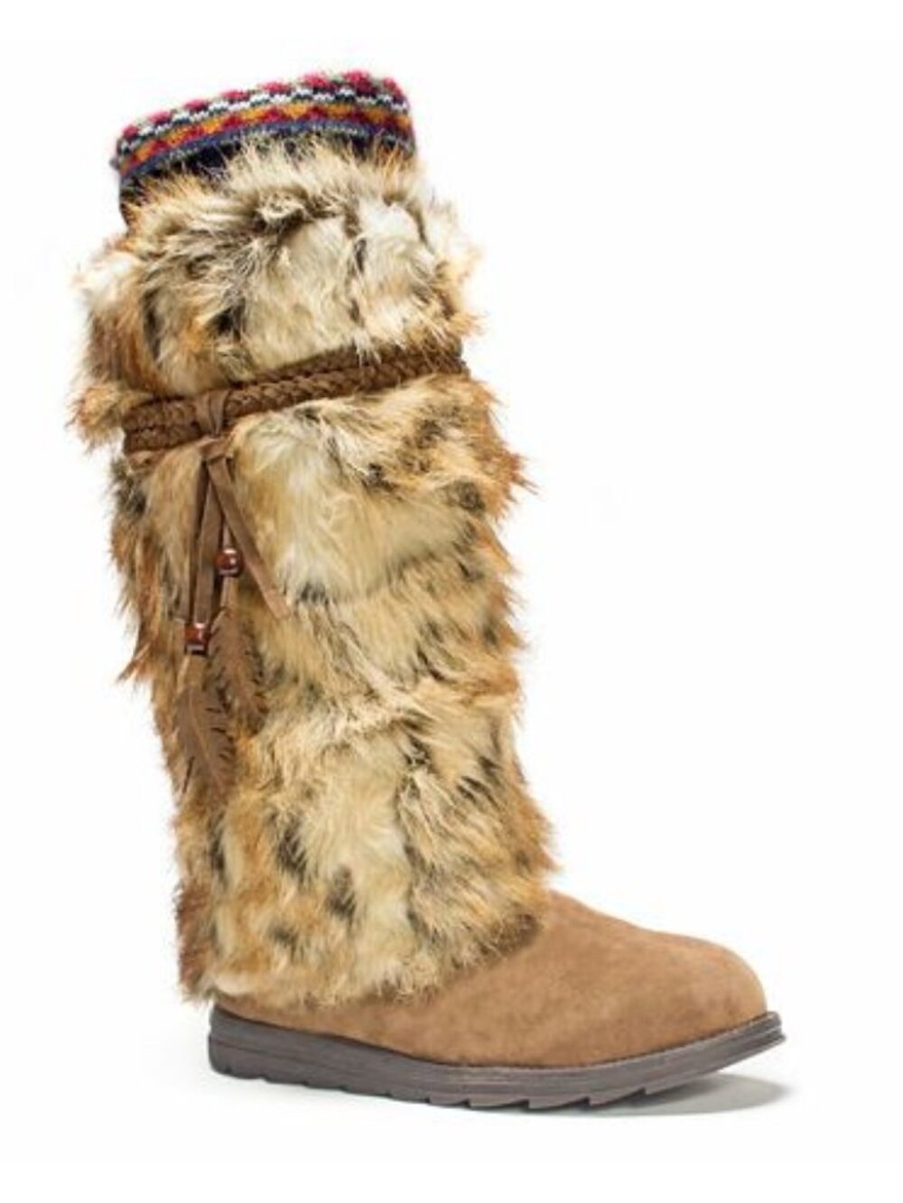MUK LUKS Women's Faux-Fur Winter Boots - Size 9